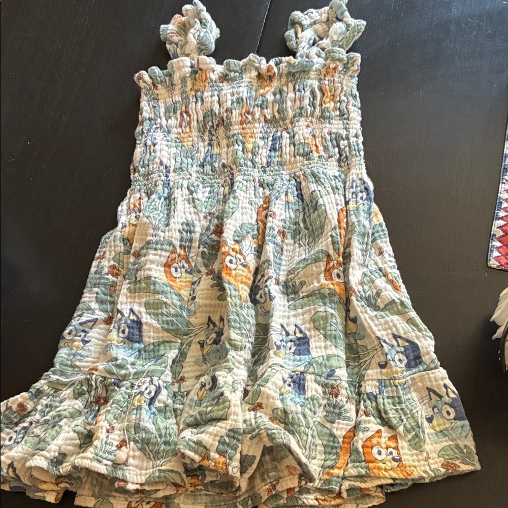 Kids Casual Dress with Animal Print
